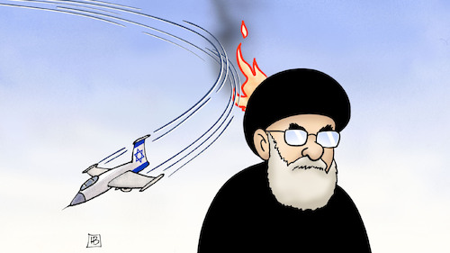 Cartoon: Angriff auf iranische Botschaft (medium) by Harm Bengen tagged angriff,iran,israel,botschaft,damaskus,kampfjet,jet,feuer,rauch,harm,bengen,cartoon,karikatur,angriff,iran,israel,botschaft,damaskus,kampfjet,jet,feuer,rauch,harm,bengen,cartoon,karikatur