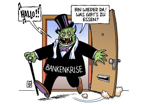 Cartoon: Bankenkrise (medium) by Harm Bengen tagged bankenkrise,banken,geldinstitute,geld,kapital,dexia,krise,kredit,wirtschaft,finanzen,bankenkrise,banken,geldinstitute,kapital,dexia,krise,wirtschaft,finanzen