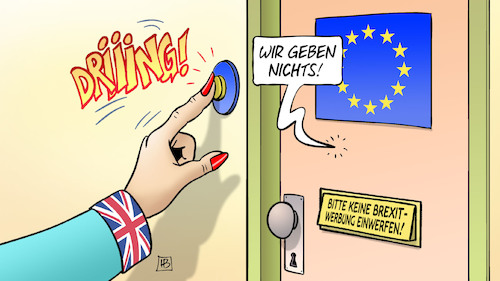 Cartoon: Brexit-Besuch (medium) by Harm Bengen tagged brexit,eu,europa,austritt,chaos,uk,gb,klingeln,briefkasten,werbung,besuch,may,harm,bengen,cartoon,karikatur,brexit,eu,europa,austritt,chaos,uk,gb,klingeln,briefkasten,werbung,besuch,may,harm,bengen,cartoon,karikatur