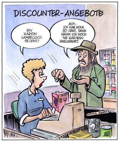 Cartoon: Discounterangebote (medium) by Harm Bengen tagged 