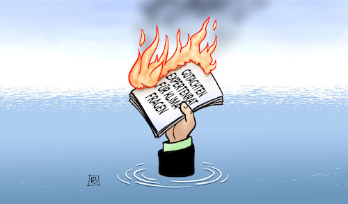 Cartoon: Experten zum Klimaschutzprogramm (medium) by Harm Bengen tagged gutachten,expertenrat,klimafragen,klimaschutz,klimaziele,feuer,wasser,bericht,harm,bengen,cartoon,karikatur,gutachten,expertenrat,klimafragen,klimaschutz,klimaziele,feuer,wasser,bericht,harm,bengen,cartoon,karikatur