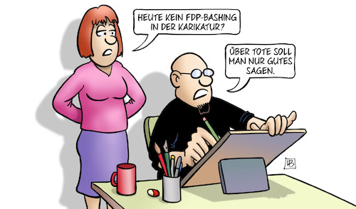 Cartoon: FDP-Bashing (medium) by Harm Bengen tagged fdp,bashing,karikaturist,zeichner,tote,gutes,harm,bengen,cartoon,karikatur,fdp,bashing,karikaturist,zeichner,tote,gutes,harm,bengen,cartoon,karikatur