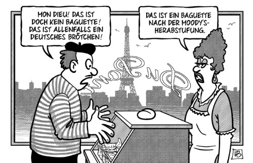 Frankreich und Moodys Frankreich und Moodys