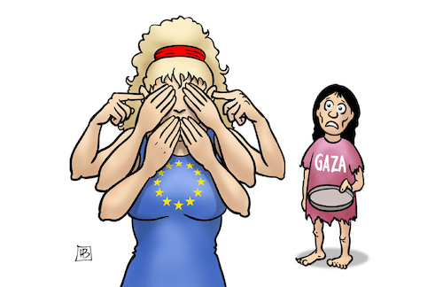 Cartoon: Gaza-Hunger (medium) by Harm Bengen tagged gaza,hunger,krieg,israel,besatzung,genozid,völkermord,kinder,versorgung,hilfslieferungen,europa,wegschauen,drei,affen,harm,bengen,cartoon,karikatur,gaza,hunger,krieg,israel,besatzung,genozid,völkermord,kinder,versorgung,hilfslieferungen,europa,wegschauen,drei,affen,harm,bengen,cartoon,karikatur