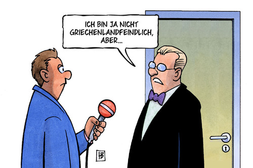 Cartoon: Griechenlandfeindlich (medium) by Harm Bengen tagged wähler,wahl,griechenland,grexit,merkel,drohung,euro,iwf,austritt,europa,harm,bengen,cartoon,karikatur,wähler,wahl,griechenland,grexit,merkel,drohung,euro,iwf,austritt,europa,harm,bengen,cartoon,karikatur