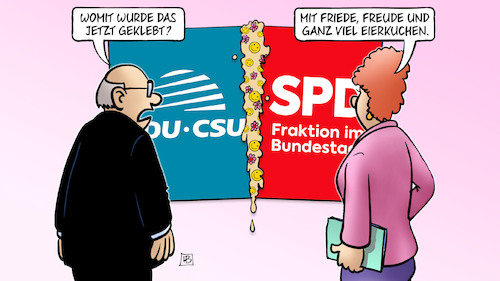 Cartoon: Koalitionskleber (medium) by Harm Bengen tagged koalitionskleber,groko,koalition,friede,freude,eierkuchen,cdu,csu,spd,harm,bengen,cartoon,karikatur,koalitionskleber,groko,koalition,friede,freude,eierkuchen,cdu,csu,spd,harm,bengen,cartoon,karikatur