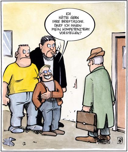 Cartoon: Kompetenzteam (medium) by Harm Bengen tagged 