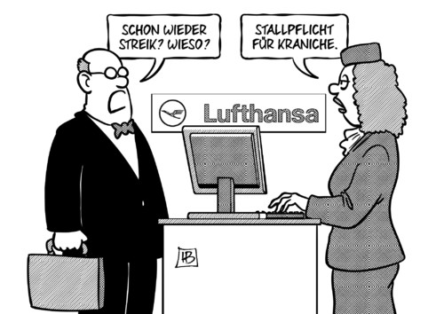 Kranich im Stall Kranich im Stall