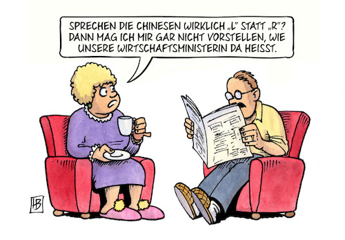 Cartoon: Leiche in China (medium) by Harm Bengen tagged china,chinesen,wirtschaftsministerin,reiche,besuch,reise,leiche,harm,bengen,cartoon,karikatur,china,chinesen,wirtschaftsministerin,reiche,besuch,reise,leiche,harm,bengen,cartoon,karikatur