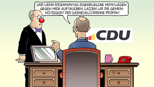 Cartoon: Merz und Motivwagen (medium) by Harm Bengen tagged rosenmontag,motivwagen,gemeinnützigkeit,karnevalsvereine,rache,ngos,merz,schreibtisch,cdu,csu,omas,gegen,rechts,harm,bengen,cartoon,karikatur,rosenmontag,motivwagen,gemeinnützigkeit,karnevalsvereine,rache,ngos,merz,schreibtisch,cdu,csu,omas,gegen,rechts,harm,bengen,cartoon,karikatur