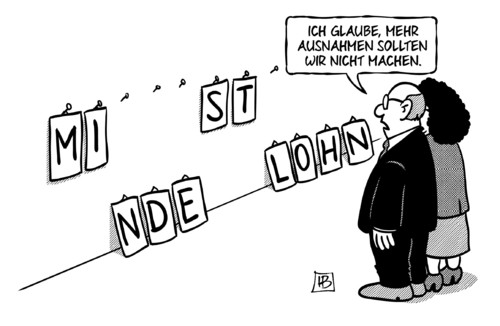 Mindestlohn-Ausnahmen