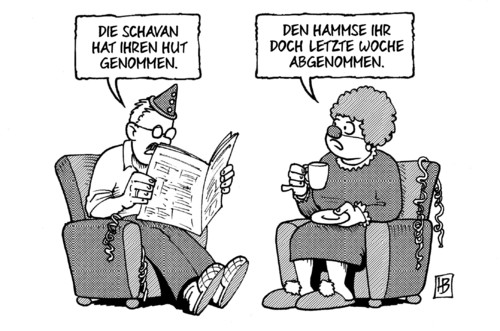Schavan nimmt Hut Schavan nimmt Hut