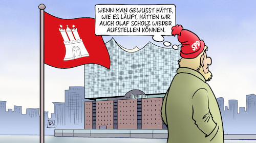 Cartoon: Scholz für Hamburg (medium) by Harm Bengen tagged hamburg,wahl,bürgerschaftswahl,spd,olaf,scholz,elbphilharmonie,harm,bengen,cartoon,karikatur,hamburg,wahl,bürgerschaftswahl,spd,olaf,scholz,elbphilharmonie,harm,bengen,cartoon,karikatur