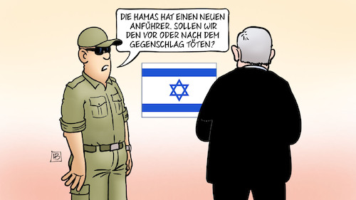 Cartoon: Sinwar (medium) by Harm Bengen tagged hamas,anführer,gegenschlag,töten,ermordung,israel,netanjahu,gaza,palästina,krieg,iran,sinwar,harm,bengen,cartoon,karikatur,hamas,anführer,gegenschlag,töten,ermordung,israel,netanjahu,gaza,palästina,krieg,iran,sinwar,harm,bengen,cartoon,karikatur