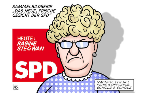 Cartoon: SPD-BewerberInnen (medium) by Harm Bengen tagged sammelbidserie,gesicht,spd,stegner,schwan,rasine,stegwan,pistorius,köpping,peris,köpporius,scholz,parteivorsitz,harm,bengen,cartoon,karikatur,sammelbidserie,gesicht,spd,stegner,schwan,rasine,stegwan,pistorius,köpping,peris,köpporius,scholz,parteivorsitz,harm,bengen,cartoon,karikatur