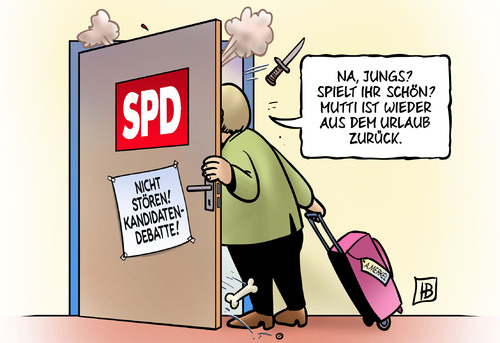 Cartoon: SPD-Kandidatendebatte (medium) by Harm Bengen tagged spd,kandidatendebatte,kanzlerkandidat,steinbrück,steinmeier,gabriel,merkel,bundeskanzlerin,streit,urlaub,mutti,mutter,spielen,harm,bengen,cartoon,karikatur,spd,kandidatendebatte,kanzlerkandidat,steinbrück,steinmeier,gabriel,merkel,bundeskanzlerin,streit