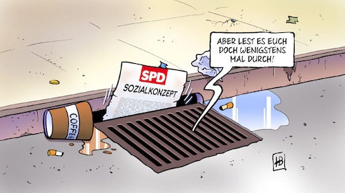 Cartoon: SPD-Sozialkonzept (medium) by Harm Bengen tagged spd,sozialkonzept,grundrente,bürgergeld,gulli,harm,bengen,cartoon,karikatur,spd,sozialkonzept,grundrente,bürgergeld,gulli,harm,bengen,cartoon,karikatur
