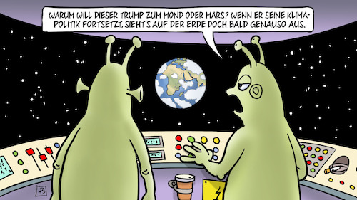 Cartoon: Trump zum Mond (medium) by Harm Bengen tagged trump,usa,mond,mars,weltraum,nasa,klimapolitik,klimawandel,aliens,ufo,harm,bengen,cartoon,karikatur,trump,usa,mond,mars,weltraum,nasa,klimapolitik,klimawandel,aliens,ufo,harm,bengen,cartoon,karikatur