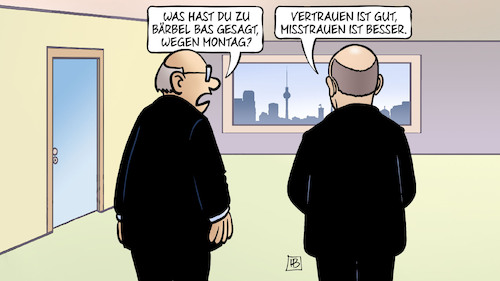 Cartoon: Vertrauen und Misstrauen (medium) by Harm Bengen tagged scholz,berlin,bundestag,bas,vertrauen,vertrauensfrage,misstrauen,harm,bengen,cartoon,karikatur,scholz,berlin,bundestag,bas,vertrauen,vertrauensfrage,misstrauen,harm,bengen,cartoon,karikatur