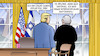 Cartoon: Bibi bei Trump (small) by Harm Bengen tagged gangsta,gangster,verurteilt,bibi,netanjahu,usa,israel,internationaler,haftbefehl,oval,office,trump,harm,bengen,cartoon,karikatur