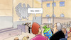 Cartoon: Bundestagsneuling (small) by Harm Bengen tagged neu,bundestagsneuling,bundestag,konstituierung,parlament,schultüte,harm,bengen,cartoon,karikatur