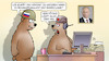 Cartoon: Bundeswehrspion (small) by Harm Bengen tagged kontakt,spionage,beschaffungsamt,bundeswehr,fax,baeren,computer,russland,ukraine,krieg,harm,bengen,cartoon,karikatur