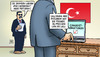 Cartoon: Cumhuriyet-Verhaftungen (small) by Harm Bengen tagged cumhuriyet,verhaftungen,pressefreiheit,präsident,erdogan,türkei,putsch,harm,bengen,cartoon,karikatur