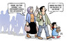 Cartoon: Deine Mutter (small) by Harm Bengen tagged merkel,mutter,asylrechtsverschärfung,flüchtlinge,asyl,harm,bengen,cartoon,karikatur