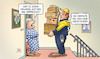 Cartoon: DHL-Erpresser (small) by Harm Bengen tagged dhl,erpresser,erpressung,bombe,amazon,weihnachtsmann,paketboten,harm,bengen,cartoon,karikatur