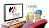Cartoon: EM-2024 (small) by Harm Bengen tagged europameisterschaft,em,fussball,ausländernfeindlichkeit,rechtsextremismus,afd,deutschland,türkei,harm,bengen,cartoon,karikatur