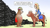 Cartoon: EU-Kohle-Embargo (small) by Harm Bengen tagged bär,stahlhelm,eu,europa,stier,kohle,embargo,russland,ukraine,krieg,harm,bengen,cartoon,karikatur