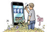 Cartoon: Facebook-Gewinne (small) by Harm Bengen tagged facebook,gewinne,zuckerberg,aktien,kapital,apps,handy,smartphone,social,media,werbung,geld,harm,bengen,cartoon,karikatur