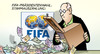 Cartoon: FIFA-Stimmauszählung (small) by Harm Bengen tagged fifa,präsidentenwahl,stimmauszählung,wahl,urne,präsident,scheich,infantino,fussball,korruption,bestechung,geld,harm,bengen,cartoon,karikatur