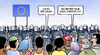 Cartoon: Frontex 2.0 (small) by Harm Bengen tagged zaun,frontex,eu,europa,fluechtlinge,flucht,grenze,sicherung,polizei,harm,bengen,cartoon,karikatur