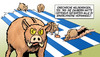 Cartoon: Griechische Sparschweine (small) by Harm Bengen tagged sparschweine griechenland krise euro finanzen finanzkrise heldensagen odysseus zauberin iwf eu zerstörung sparen sparkurs regierung
