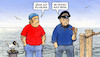 Cartoon: Helgoland (small) by Harm Bengen tagged söder,besuch,helgoland,insel,wasser,meer,csu,norddeutschland,bayern,harm,bengen,cartoon,karikatur