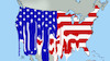 Cartoon: Hitzewelle USA (small) by Harm Bengen tagged schmelzen,usa,hitzewelle,sommer,brände,klimawandel,harm,bengen,cartoon,karikatur