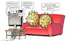 Cartoon: Impfpflicht-Debatte (small) by Harm Bengen tagged impfregister,abgestuft,impfpflicht,verfassungswidrig,tv,viren,bundestag,abstimmung,freude,corona,harm,bengen,cartoon,karikatur