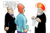 Cartoon: Iran kocht (small) by Harm Bengen tagged iran,usa,atomdeal,atomabkommen,europa,hut,rohani,harm,bengen,cartoon,karikatur