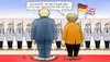 Cartoon: Johnson bei Merkel (small) by Harm Bengen tagged clownsnasen,clownschuhe,boris,johnson,brexit,uk,gb,merkel,deutschland,soldaten,staatsempfang,staatsbesuch,backstop,regelung,harm,bengen,cartoon,karikatur