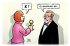 Cartoon: K-Frage (small) by Harm Bengen tagged frage,interview,kanzlerkandidatur,bundestagswahl,spd,cdu,harm,bengen,cartoon,karikatur