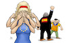 Cartoon: Katalonien und Europa (small) by Harm Bengen tagged katalonien spanien artikel 155 rajoy demokratie prügel europa wegschauen unabhängigkeit unterdrückung harm bengen cartoon karikatur