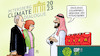 Cartoon: Klimadialog mit Dubai (small) by Harm Bengen tagged willkommensgeschenk,mitgastgeber,petersberger,klimadialog,vae,uav,dubai,cop28,kanister,scheich,fossile,energien,harm,bengen,cartoon,karikatur