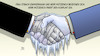 Cartoon: Konflikt eingefroren (small) by Harm Bengen tagged strack,zimmermann,mützenich,konflikt,streit,handschlag,eis,rüstung,russland,ukraine,krieg,harm,bengen,cartoon,karikatur