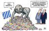 Cartoon: Länderfinanzausgleich (small) by Harm Bengen tagged länderfinanzausgleich,söder,bayern,finanzminister,mein,schaaatz,herr,der,ringe,gollum,harm,bengen,cartoon,karikatur