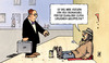 Cartoon: Lockere Geldpolitik (small) by Harm Bengen tagged billiges,geld,kredite,geldpolitik,fed,bernanke,usa,bettler,harm,bengen,cartoon,karikatur