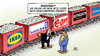 Cartoon: Luxemburg-Deals (small) by Harm Bengen tagged bahnstreik,luxemburg,deals,leaks,juncker,geld,gdl,streik,bahn,db,weselsky,harm,bengen,cartoon,karikatur