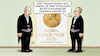 Cartoon: Machado-Nobelpreis (small) by Harm Bengen tagged friedensnobelpreis,oslo,preisverleihung,machado,pentagon,usa,planungen,venezuela,invasion,harm,bengen,cartoon,karikatur