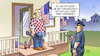 Cartoon: Medien-Notwehr (small) by Harm Bengen tagged medien notwehr kritik mord polizei trump usa pressefreiheit cnn new york times abonniert harm bengen cartoon karikatur