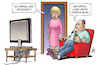 Cartoon: Merkel-Corona-Appell (small) by Harm Bengen tagged appell,kanzlerin,merkel,tv,apfel,apple,corona,harm,bengen,cartoon,karikatur